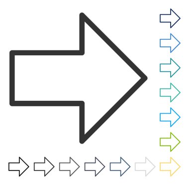 ok sağ vektör simgesi