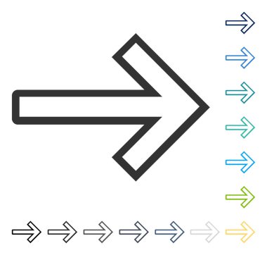 ok sağ vektör simgesi