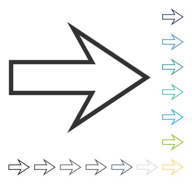 ok sağ vektör simgesi