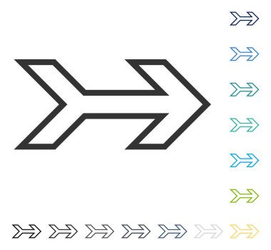 ok sağ vektör simgesi