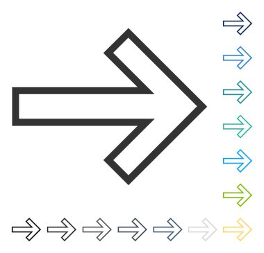 ok sağ vektör simgesi