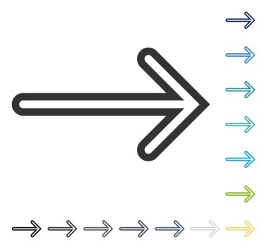 ok sağ vektör simgesi