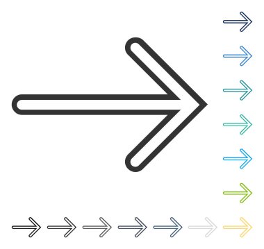 ok sağ vektör simgesi