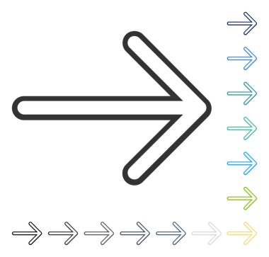 ok sağ vektör simgesi