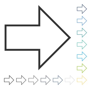 ok sağ vektör simgesi