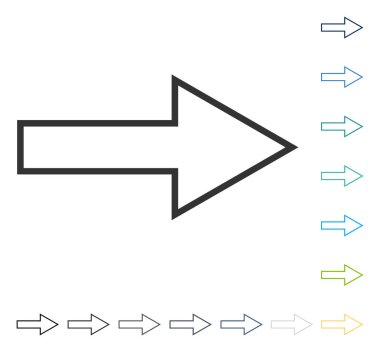 ok sağ vektör simgesi