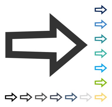 ok sağ vektör simgesi