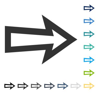 ok sağ vektör simgesi