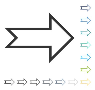 ok sağ vektör simgesi