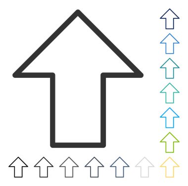 Yukarı Oklu Vektör Simgesi