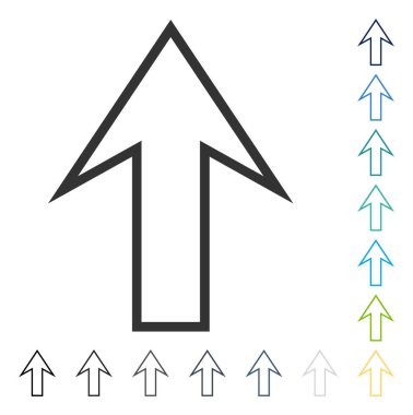 Yukarı Oklu Vektör Simgesi