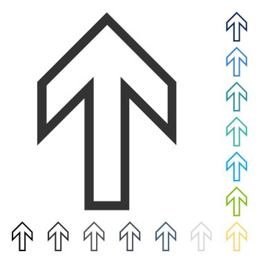 Yukarı Oklu Vektör Simgesi