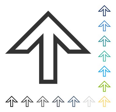 Yukarı Oklu Vektör Simgesi