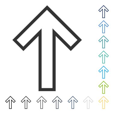 Yukarı Oklu Vektör Simgesi