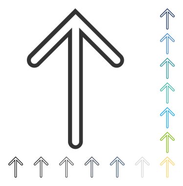 Yukarı Oklu Vektör Simgesi