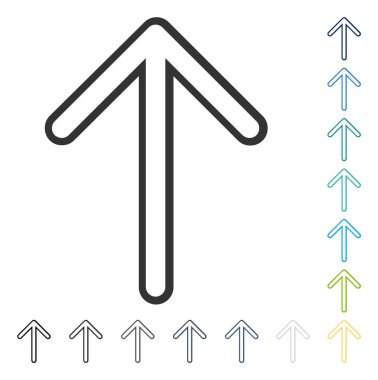 Yukarı Oklu Vektör Simgesi