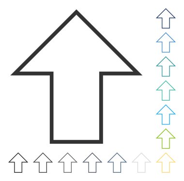 Yukarı Oklu Vektör Simgesi