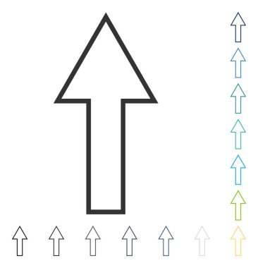 Yukarı Oklu Vektör Simgesi