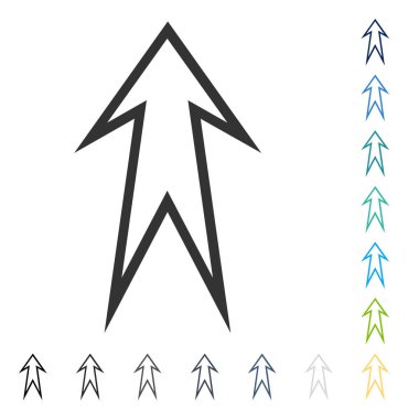 Yukarı Oklu Vektör Simgesi