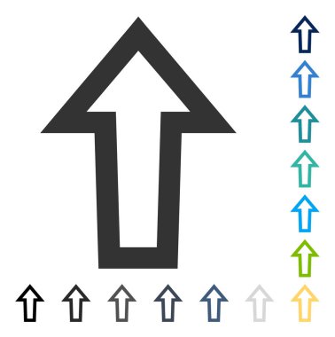 Yukarı Oklu Vektör Simgesi