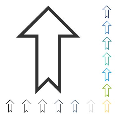 Yukarı Oklu Vektör Simgesi