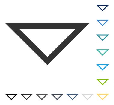 Vektör simgesi aşağı ok ucu