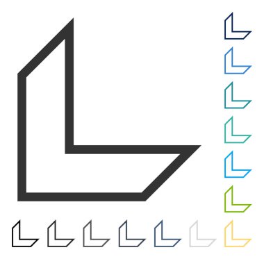 Ok ucu vektör simgesi yaptı