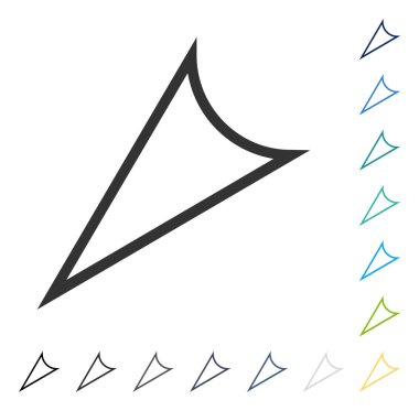 Ok ucu vektör simgesi yaptı