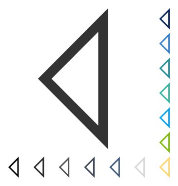 Ok ucu sol vektör simgesi