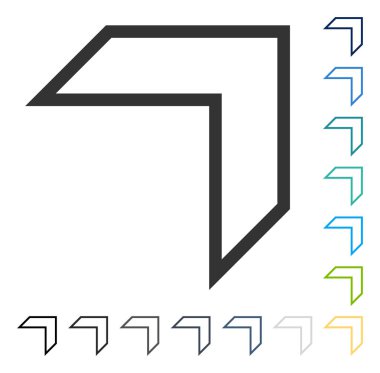 Vektör simge yukarı ok ucu