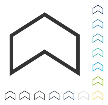 Vektör simge yukarı ok ucu