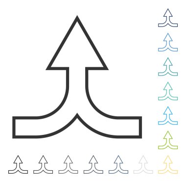 Vektör simge yukarı ok birleştirmek