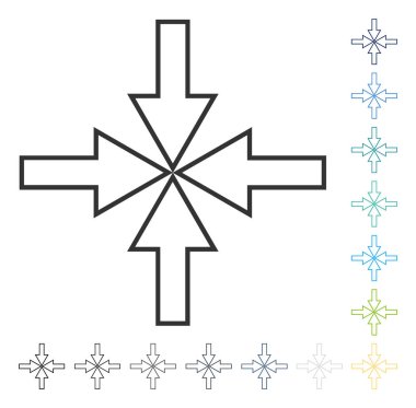 Kompakt okları vektör simgesi