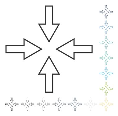 Oklar vektör simge sıkıştırmak