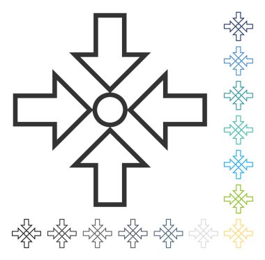 Oklar vektör simge sıkıştırmak