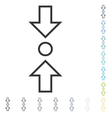 Dikey vektör simge sıkıştırmak