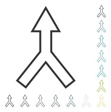 Vektör simge yukarı ok bağlanmak