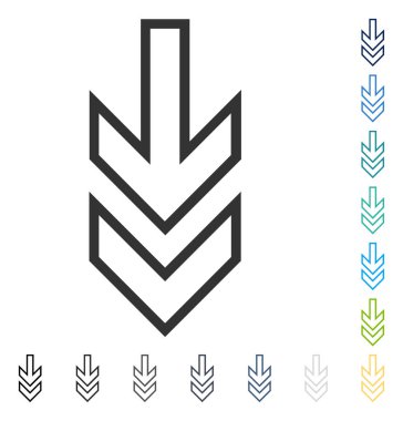 Vektör simgesi aşağı yön