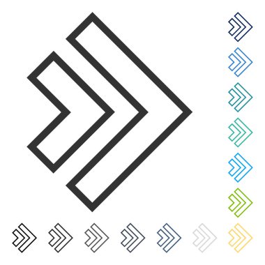 Yöne doğru vektör simgesi