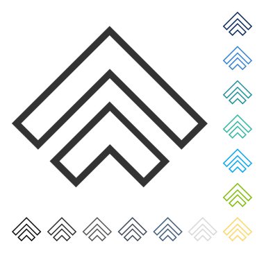 Yön yukarı vektör simgesi