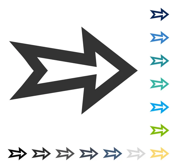Pijl rechts vectorpictogram — Stockvector
