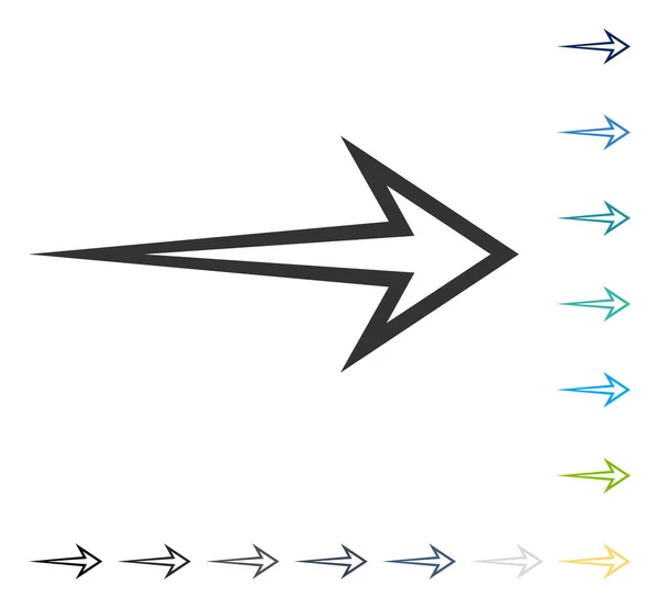 Ikona šipky vpravo — Stockový vektor