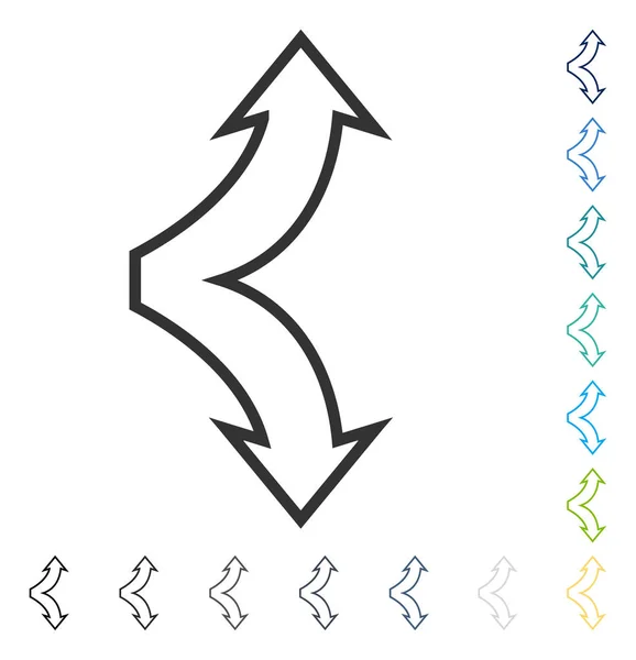 Choice pilarna upp ner vektor symbol — Stock vektor