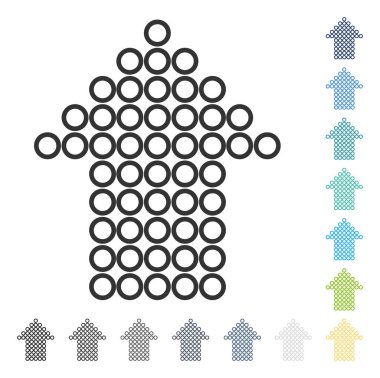 Vektör simge yukarı noktalı ok