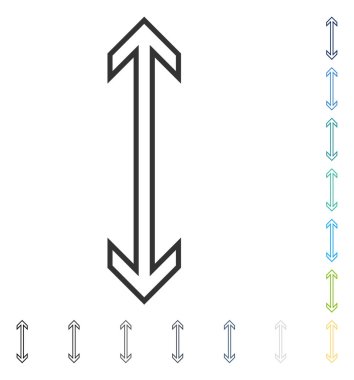 Exchange ok dikey vektör simgesi