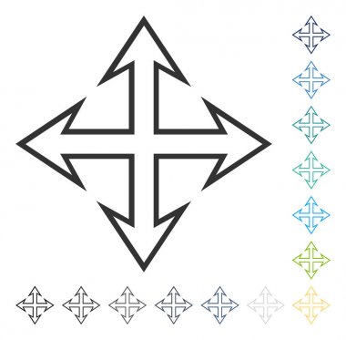 Oklar vektör simgesini genişletin