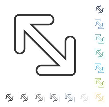 Fiske vurmak ok çapraz vektör simgesi