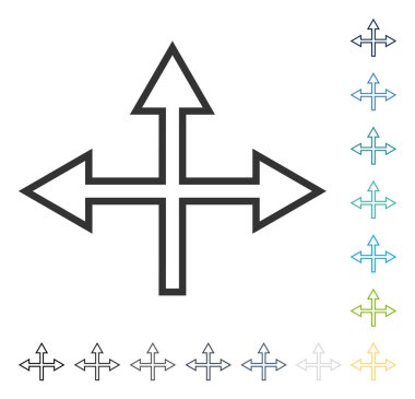 Kavşak okları vektör simgesi