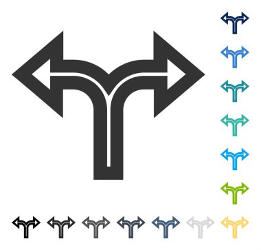 Birleşim sol sağ vektör simgesi