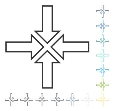 Toplantı noktası vektör simgesi